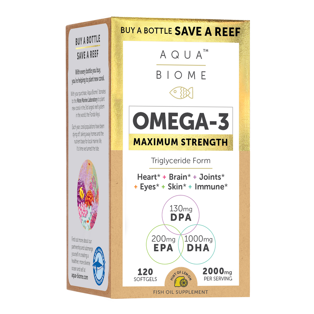 Enzymedica, Aqua Biome™ Fish Oil Maximum Strength 120 Sftgel