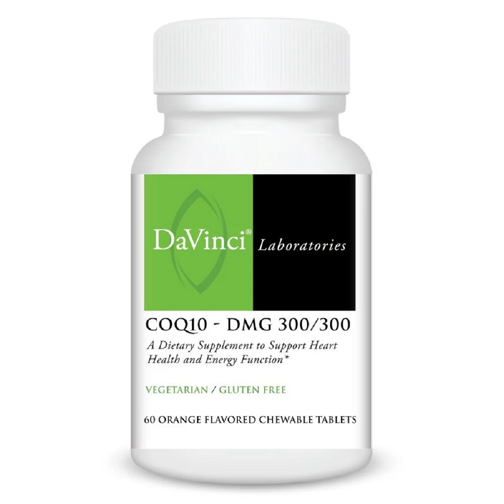 DaVinci Labs, CoQ10 DMG 300/300 Orange 60 Chewable Tablets