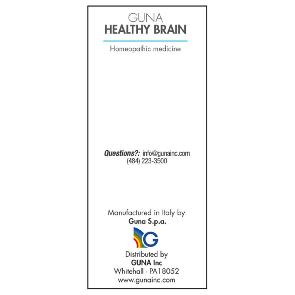 Guna Inc, Guna Healthy Brain 30 ml Ingredients2
