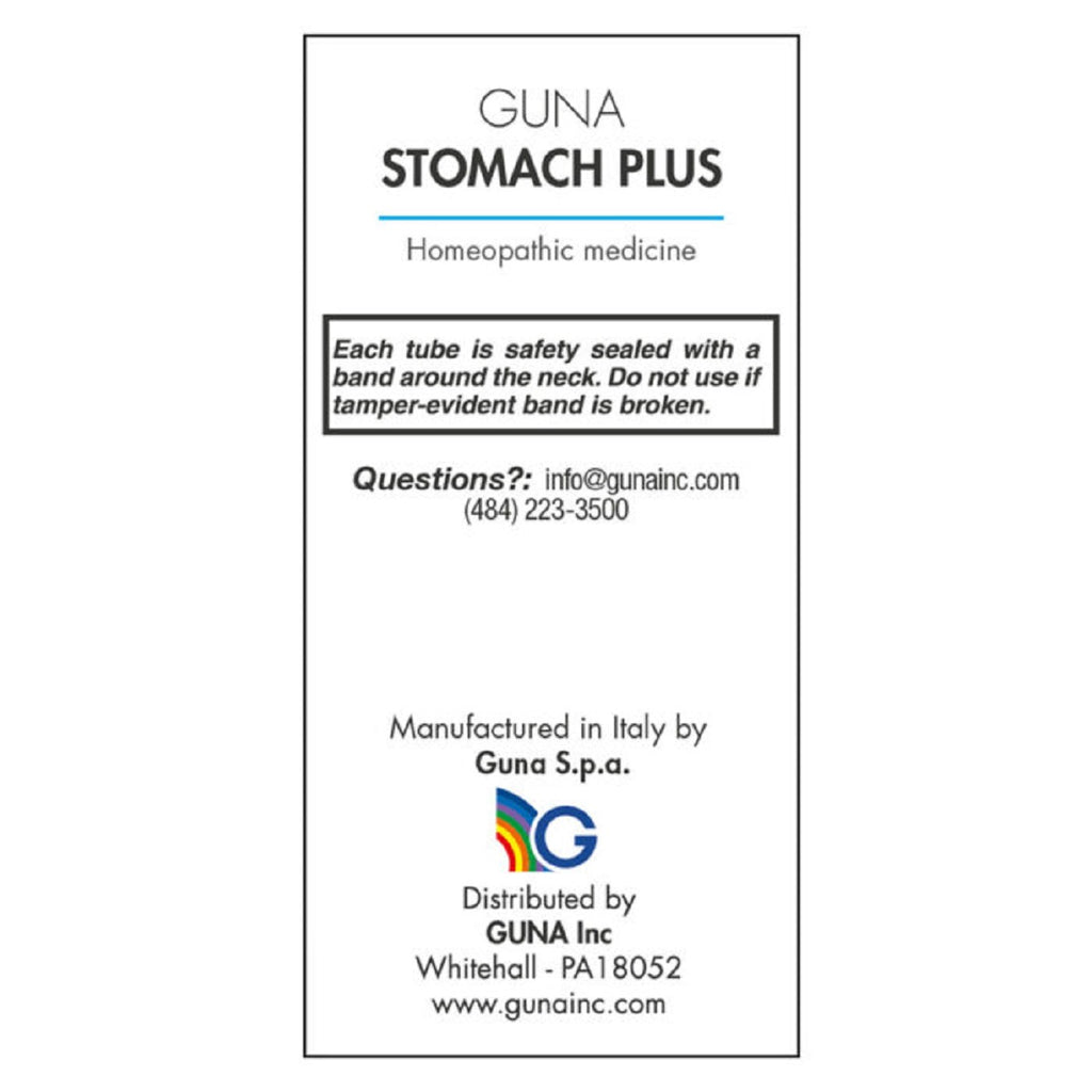 Guna Inc, Guna Stomach Plus 8 g Ingredients2