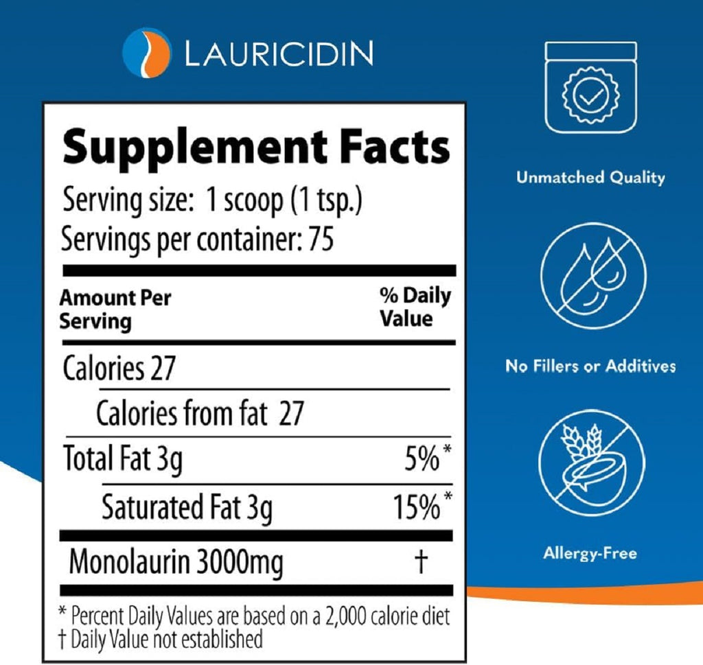 Med-Chem Laboratories, Lauricidin 8 oz Ingredients