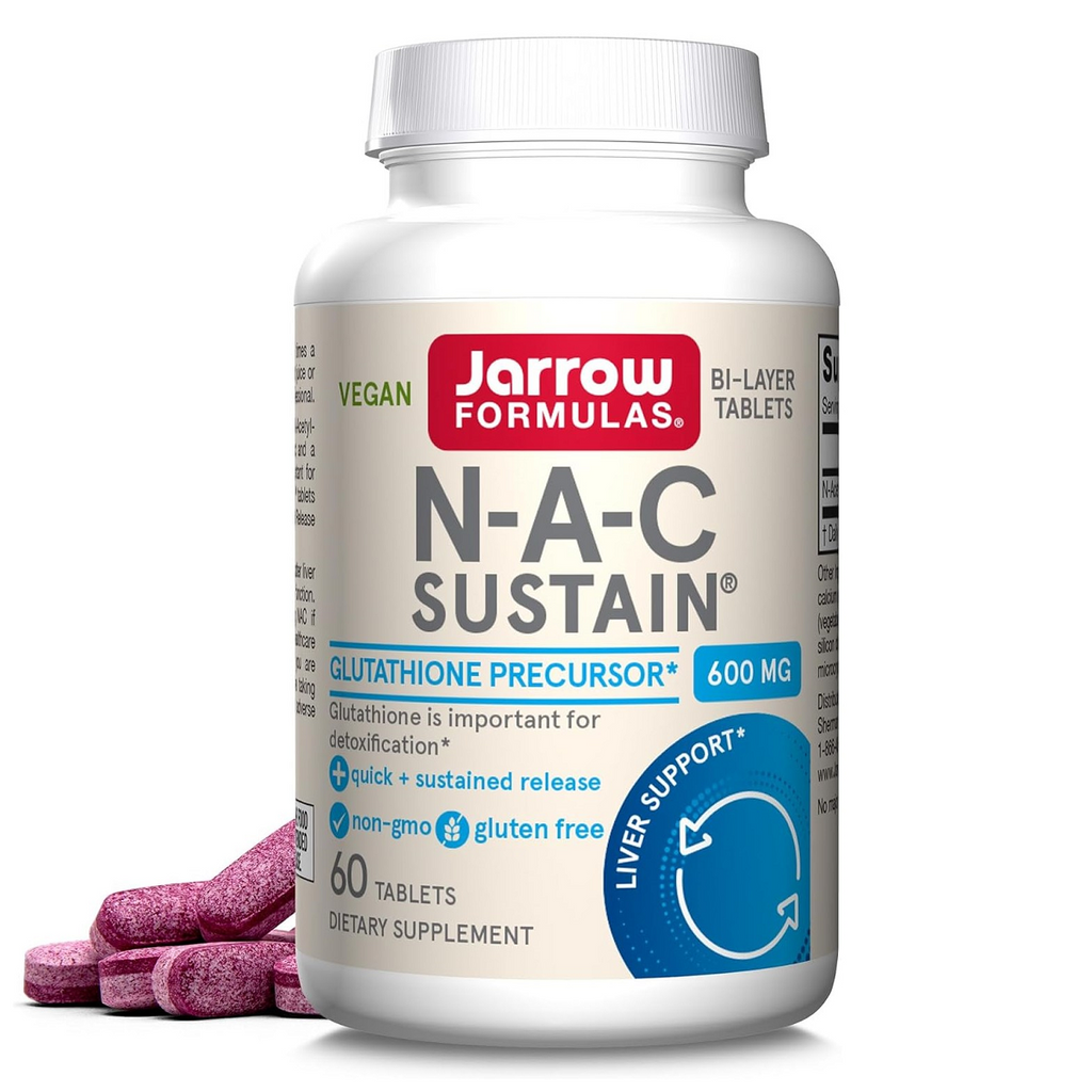 Jarrow Formulas, NAC Sustain 600 mg 60 Tablets
