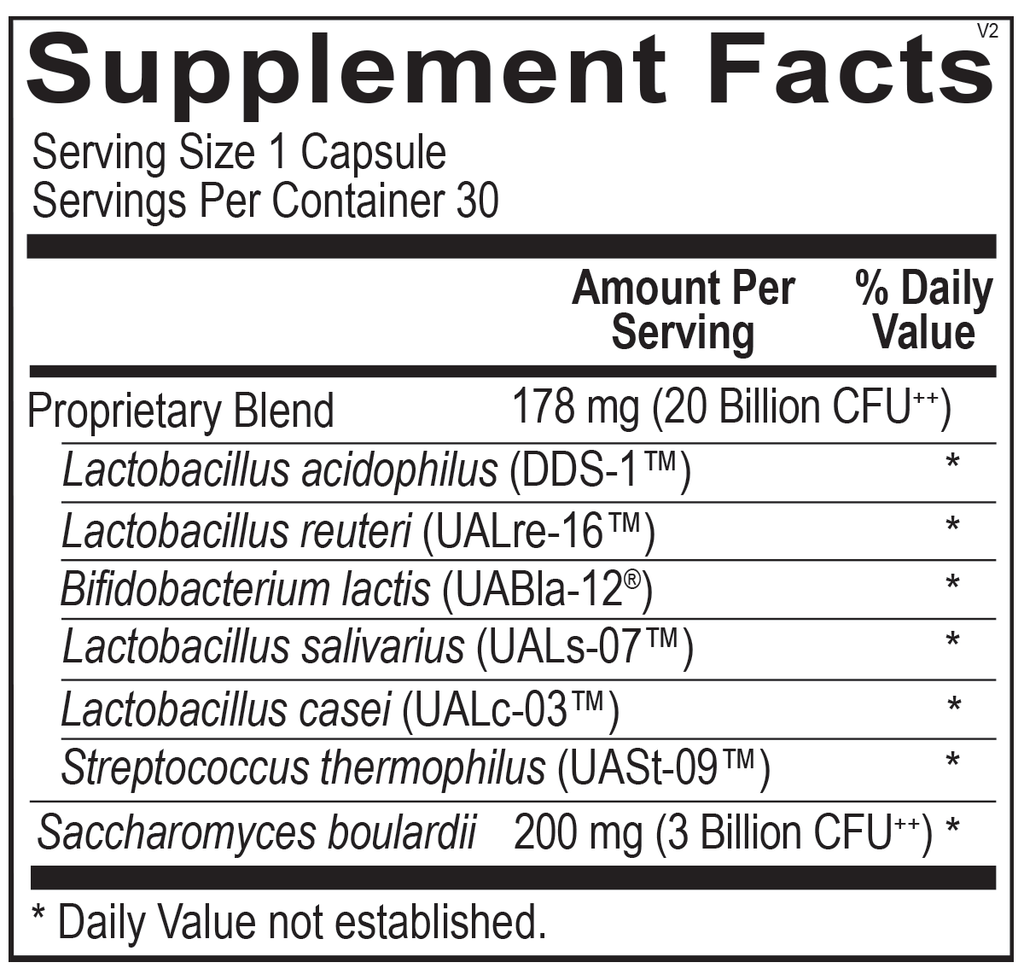 Ortho Molecular, Ortho Biotic® R 30 Capsules Ingredients