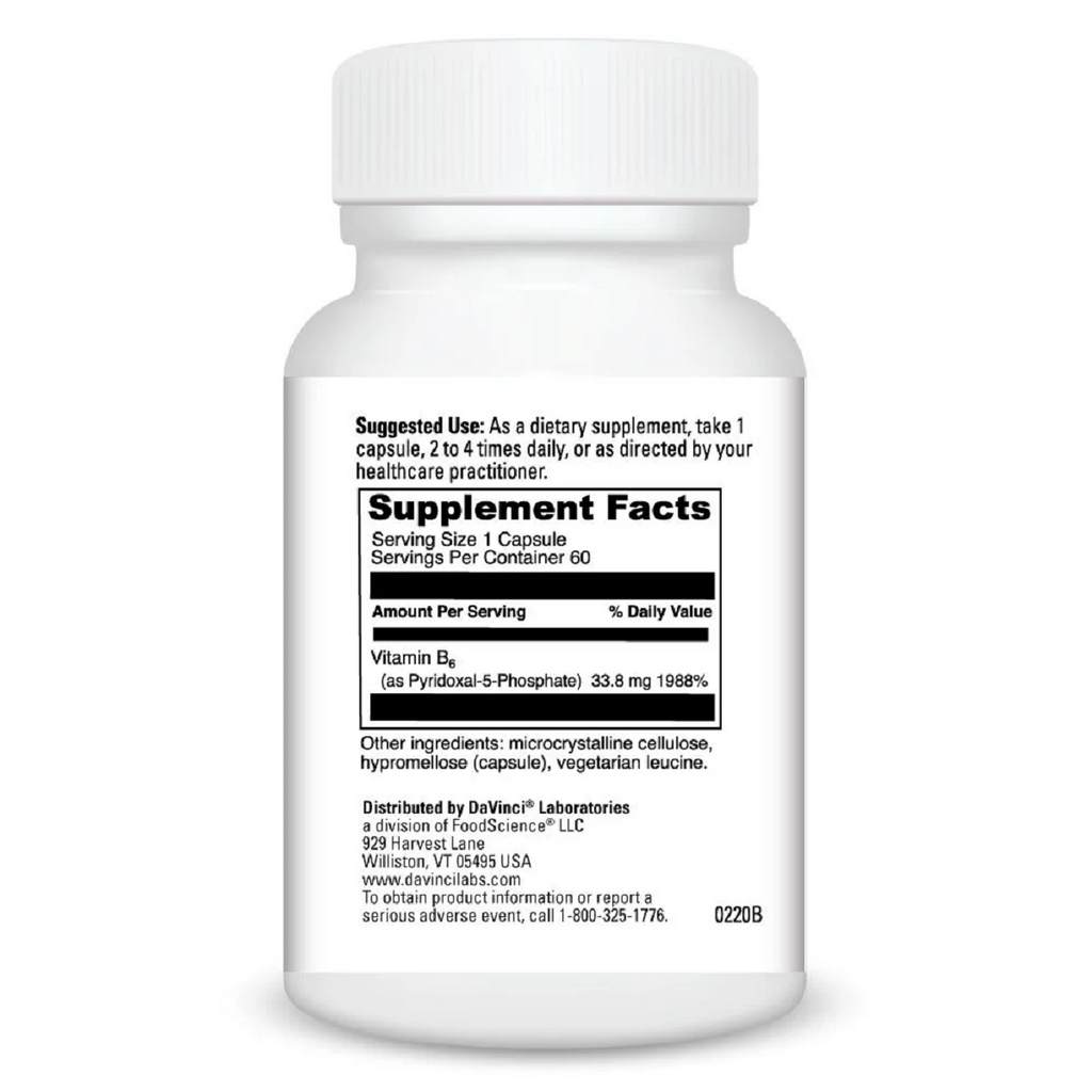 DaVinci Labs, Pyridoxal-5-Phosphate 60 Capsules Ingredients