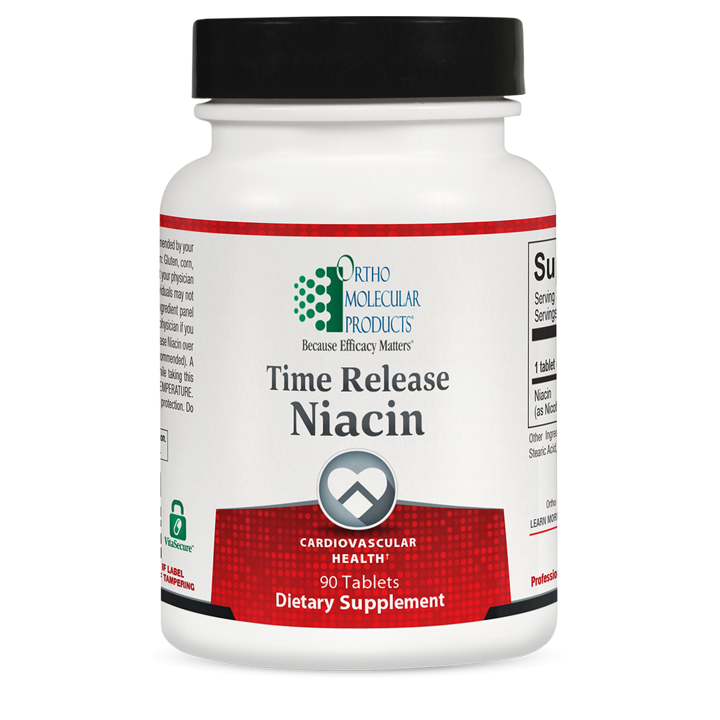 Ortho Molecular, Time Release Niacin 90 Tablets