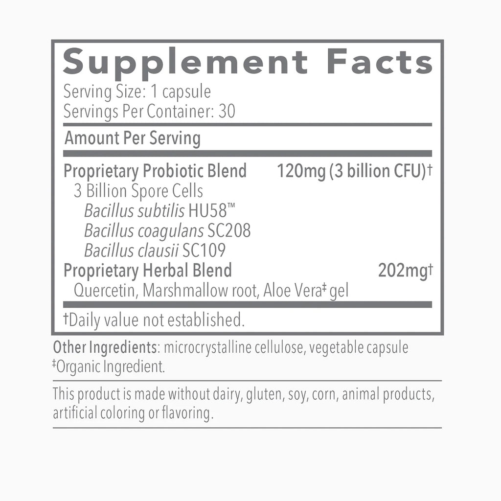 Biocidin Botanicals, Proflora™4R 30 Capsules Ingredients