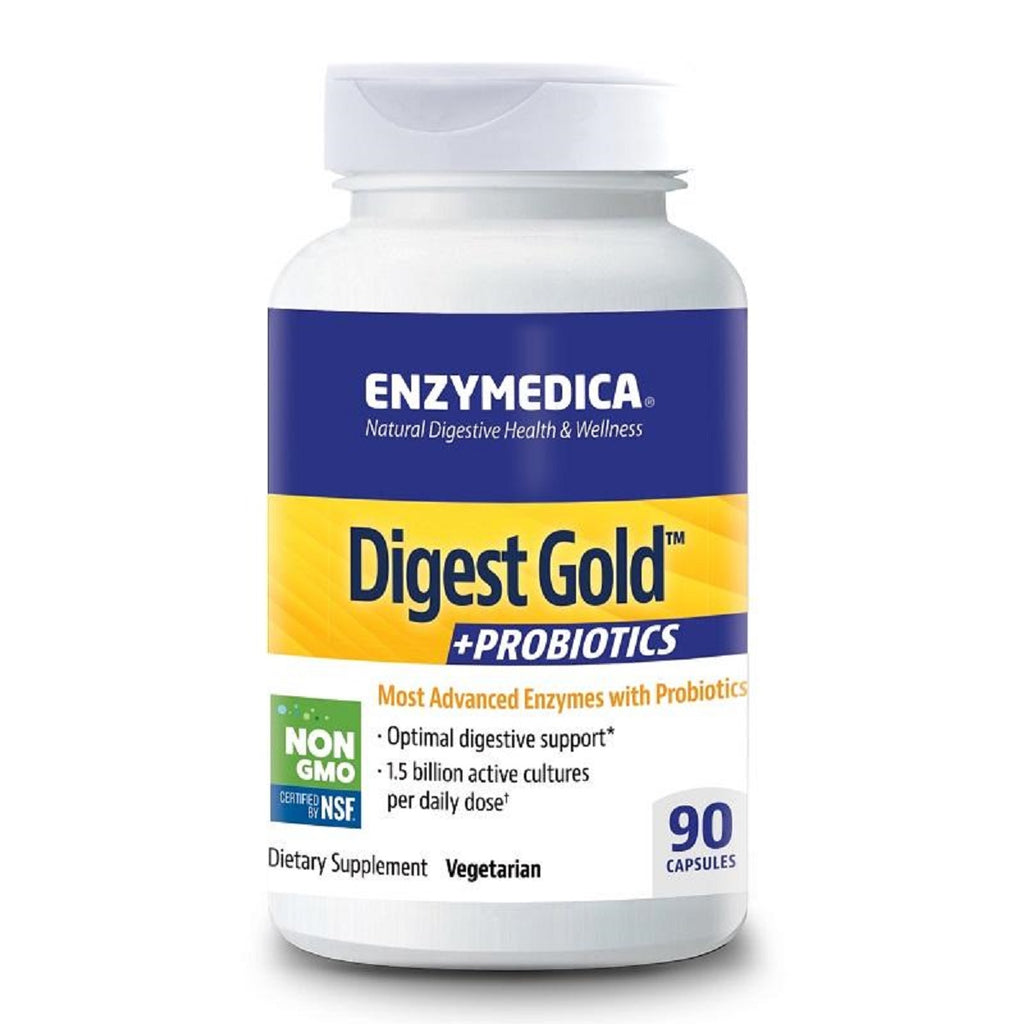 Enzymedica | Digest Gold +PROBIOTICS | 90 Capsules