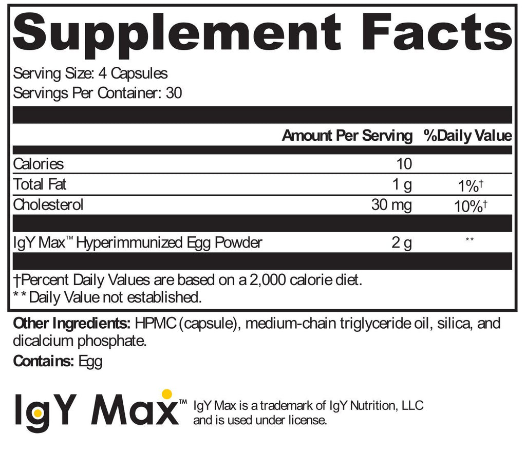 XYMOGEN, IG 26 DF 120 Capsules Ingredients