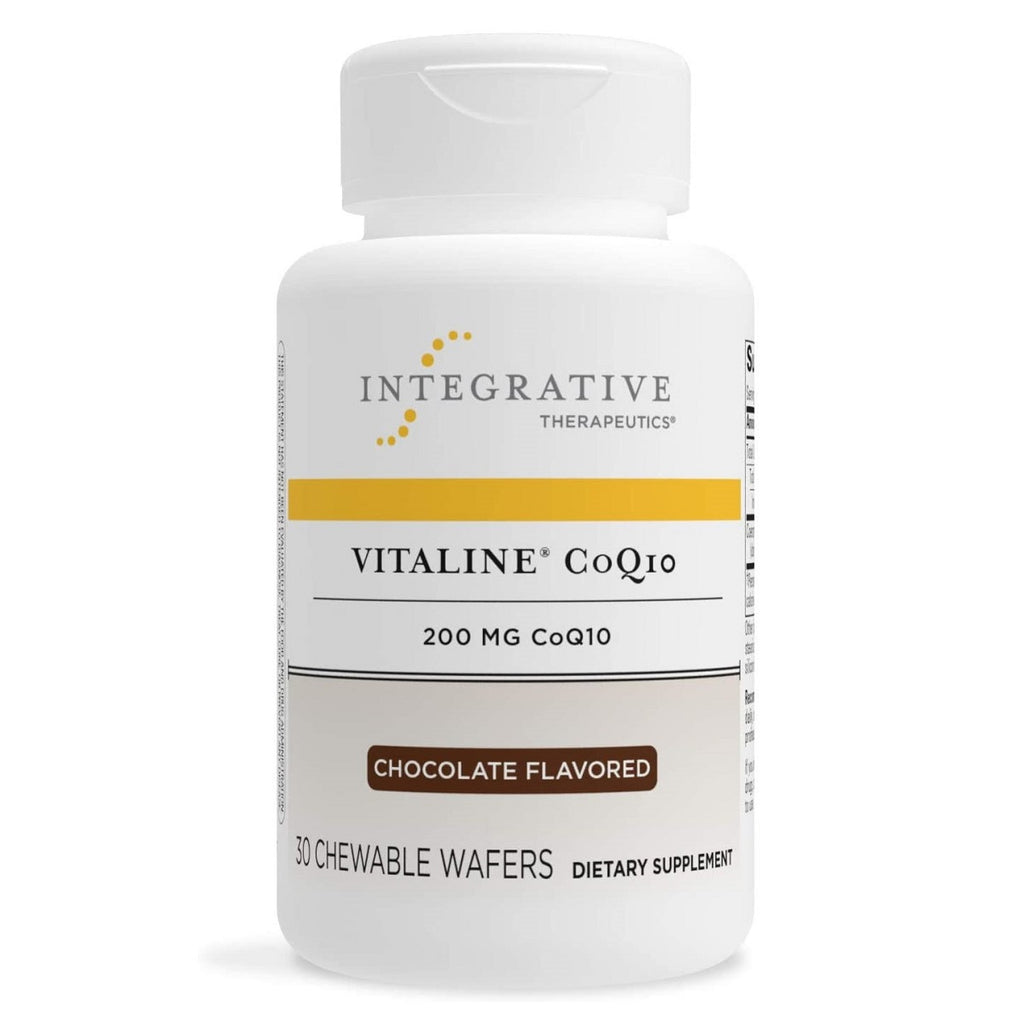 Integrative Therapeutics, Vitaline CoQ10 200 mg Chocolate Flavor 30 Chewable Wafers