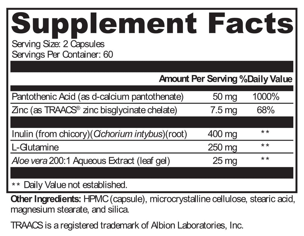 XYMOGEN, MedCaps GI™ 120 Capsules Ingredients