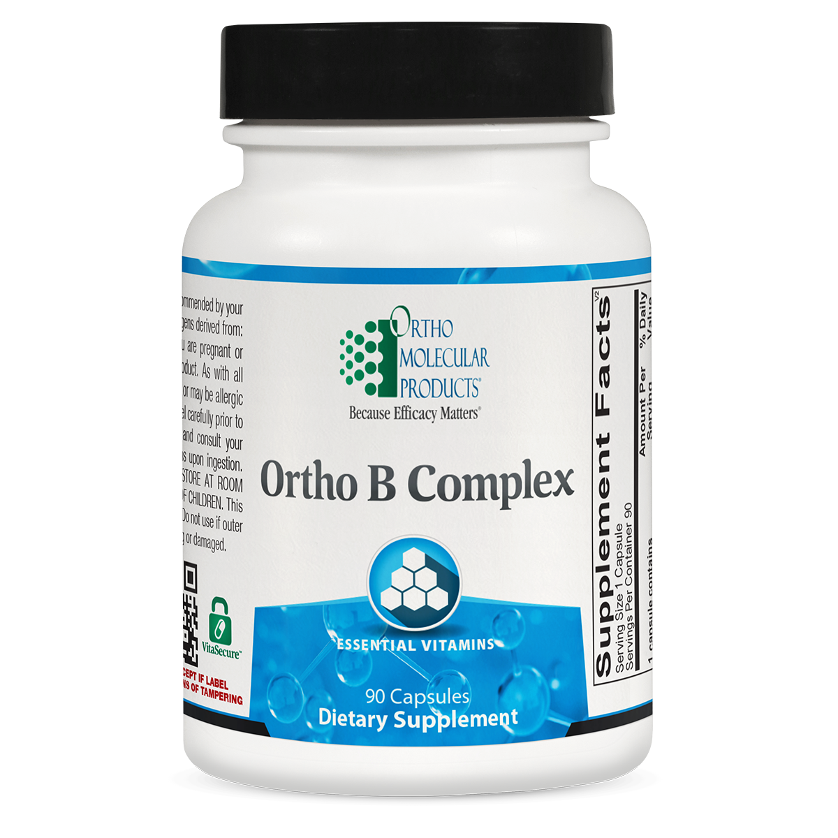 Ortho Molecular, Ortho B Complex 90 And 180 Capsules | Promotes Nervous ...