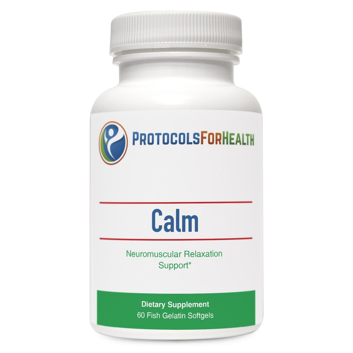 Protocols For Health, Calm 60 Softgels Neuromuscular Relaxation Support 