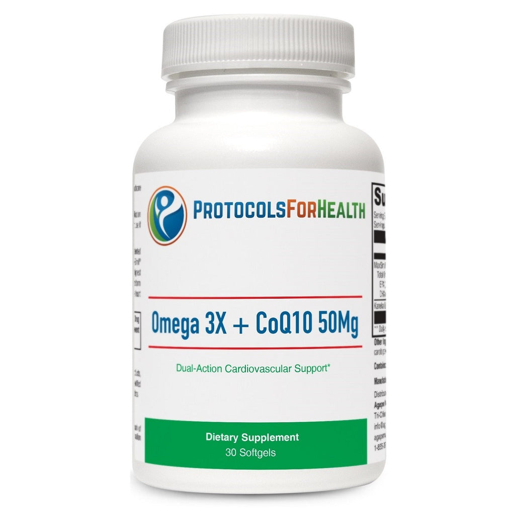 Protocols For Health, Omega 3X + CoQ10 50Mg 30 Softgels