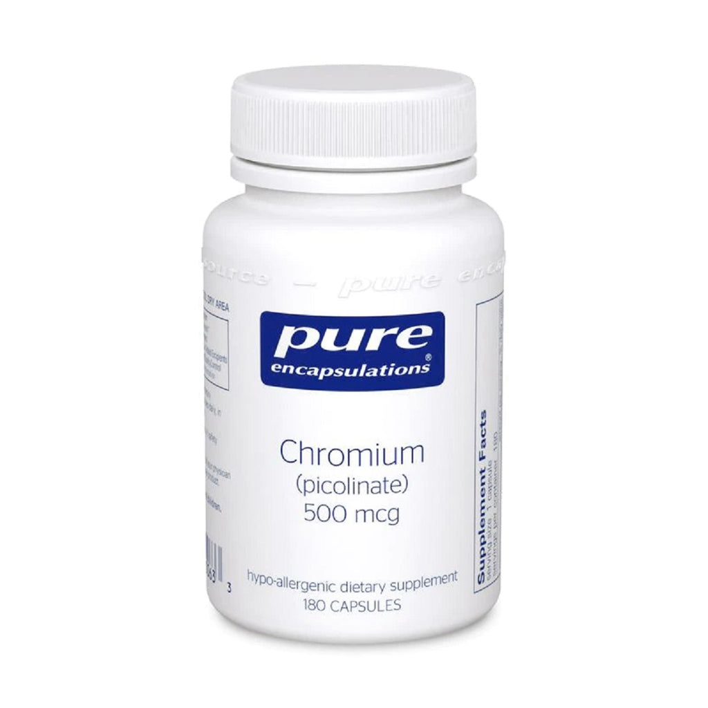 Pure Encapsulations, Chromium (Picolinate) 500 mcg 180 Capsules