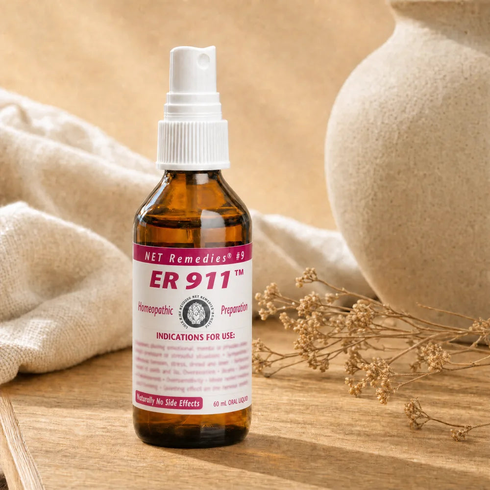 ER 911 homeopathic spray carried in a bag for stressful moments on the go