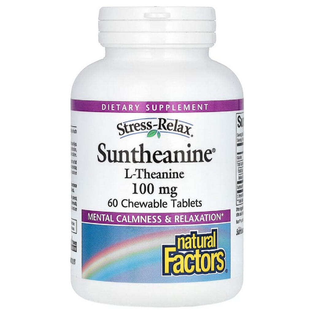 Natural Factors, Suntheanine® L-Theanine 100 mg 60 Chewable Tablets