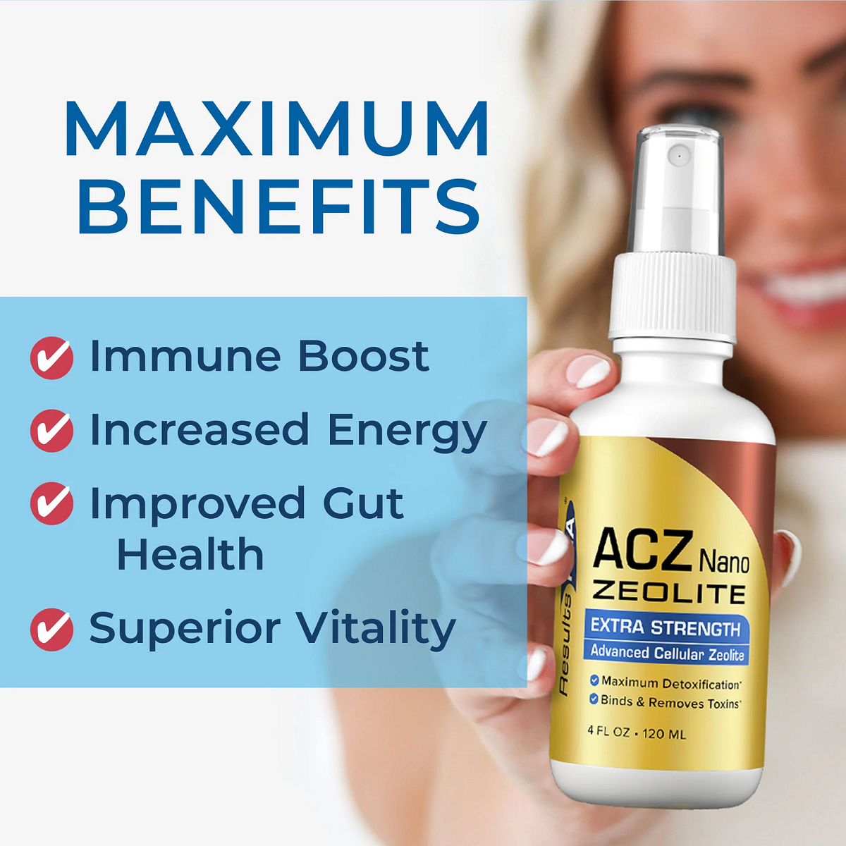ACZ Nano Zeolite Extra Strength 4 oz Spray | Total Body ACZ Nano Zeolite Extra Strength 4 oz Spray | Total Body