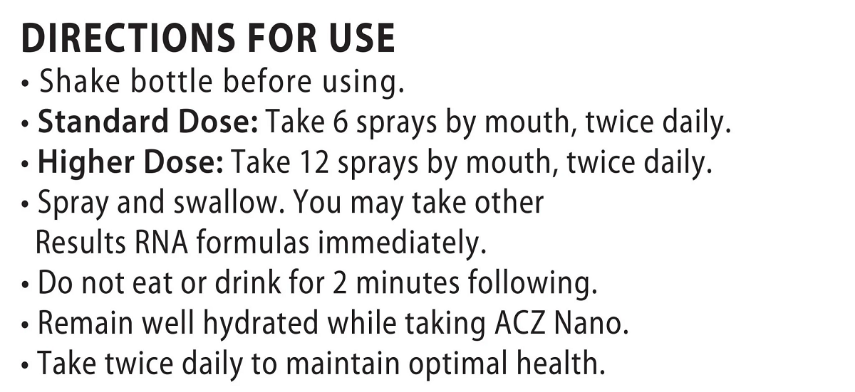 ACZ Nano Zeolite Extra Strength 4 oz Spray | Total Body ACZ Nano Zeolite Extra Strength 4 oz Spray | Total Body