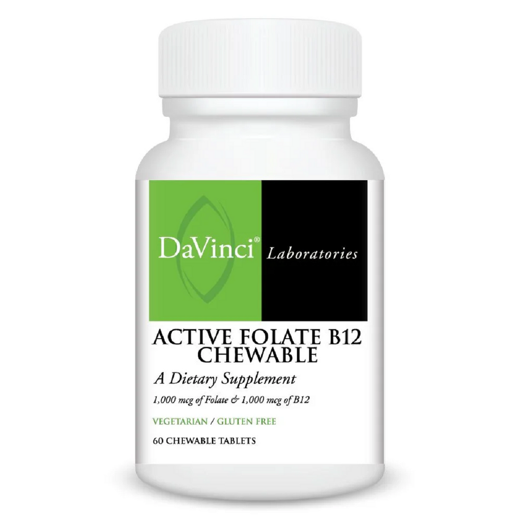 DaVinci Labs, Active Folate B12 Chewable 60 Tablets