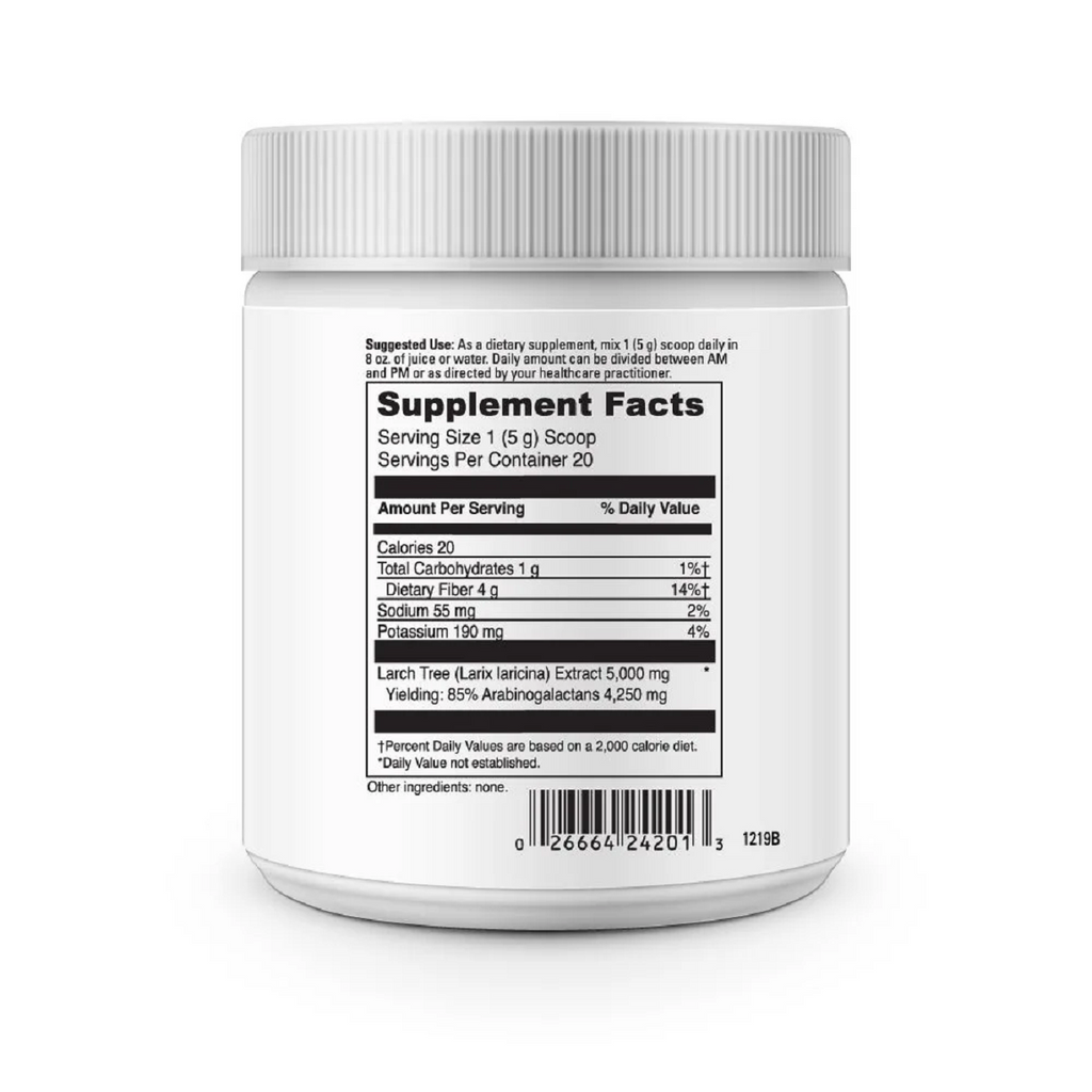 DaVinci Labs, Arabinogalactan Powder 20 Servings Ingredients