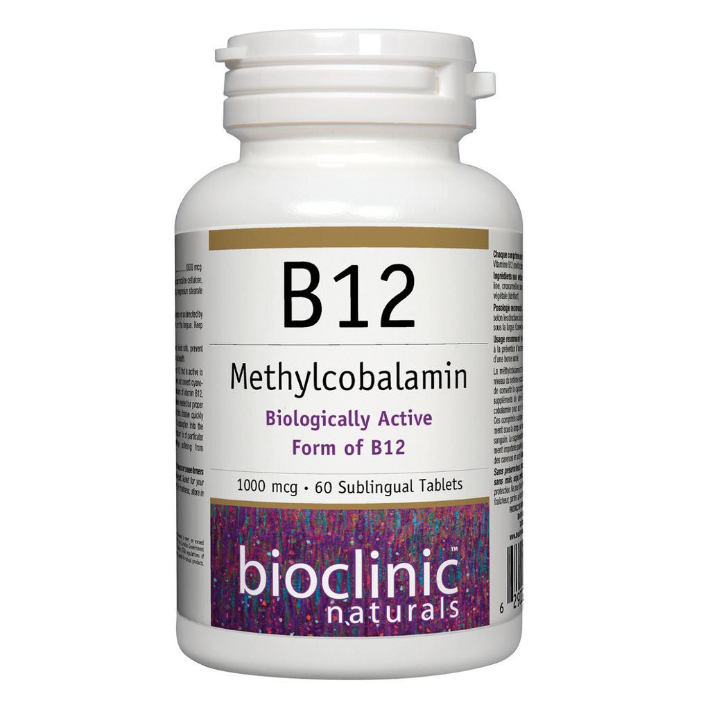 Bioclinic Naturals, B12 Methylcobalamin 1000 mcg 60 lozenges