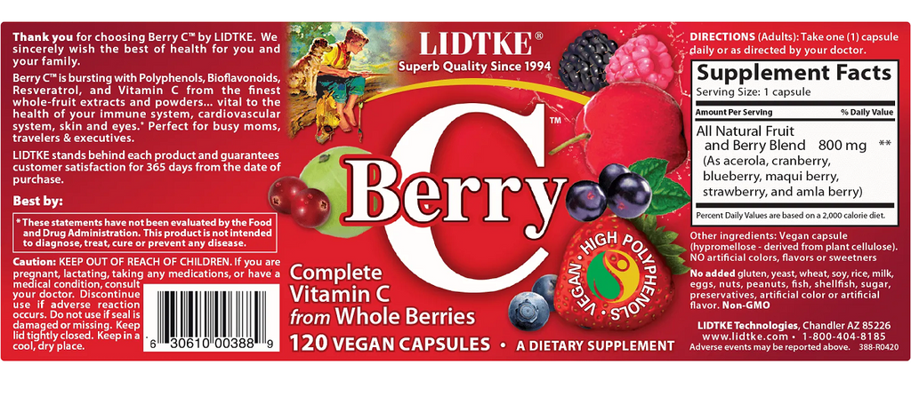 Lidtke, Berry C 120 Capsules Specs