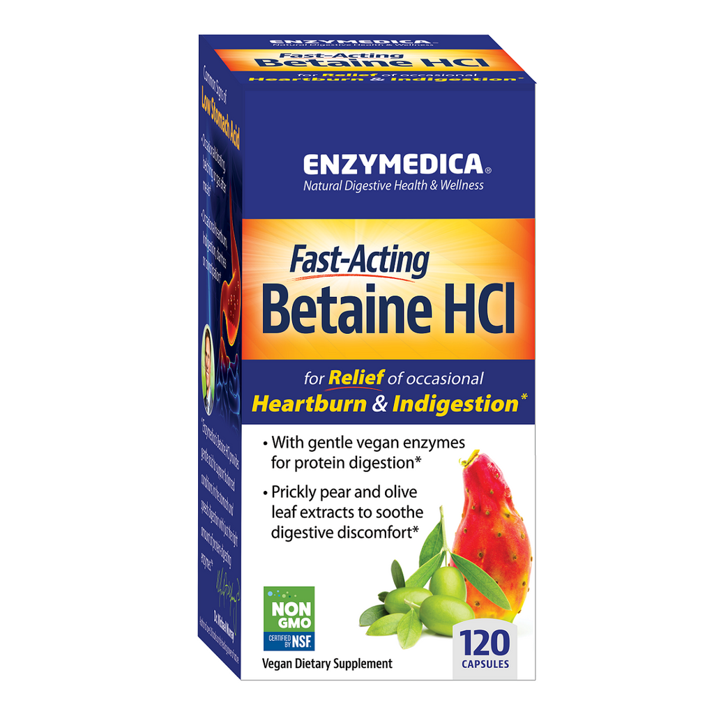 Enzymedica, Betaine HCl 120 Capsule