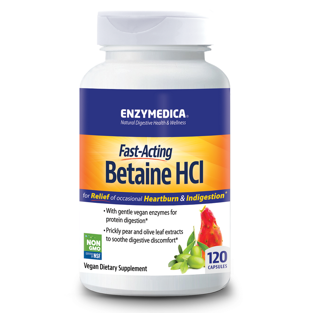 Enzymedica, Betaine HCl 120 Capsules