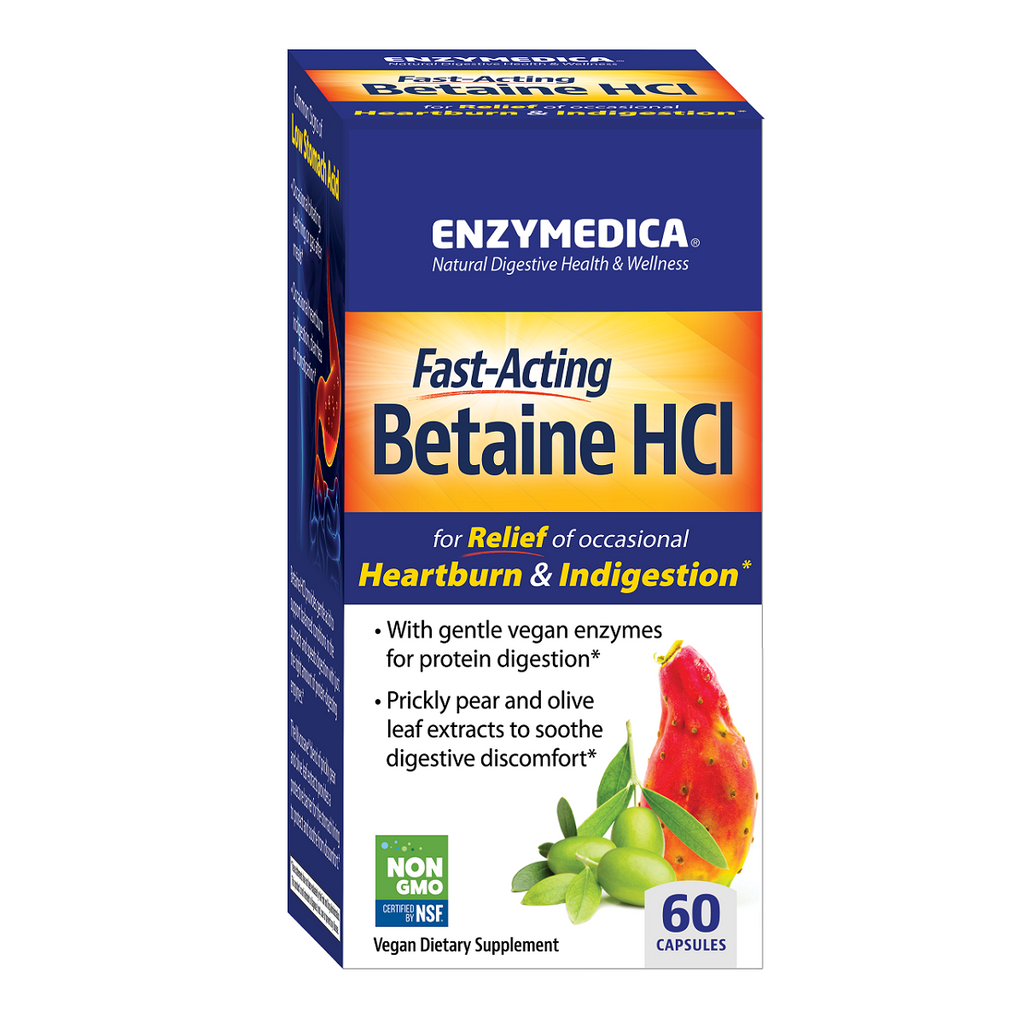 Enzymedica, Betaine HCl 60 Capsule
