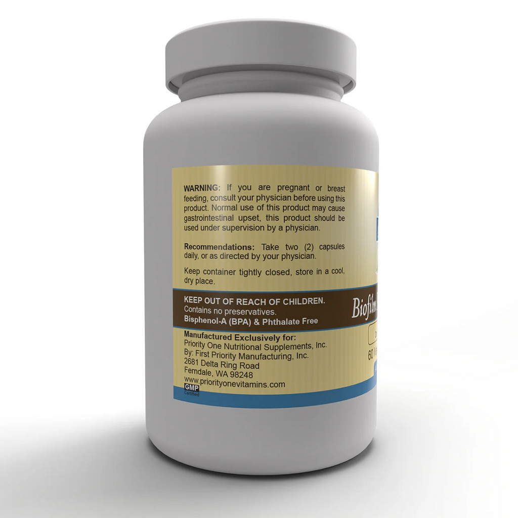 Priority One, Biofilm Phase-2 Advanced™ 60 Vegetarian Capsule