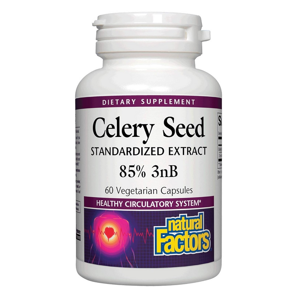 Natural Factors, Celery Seed Extract 60 Vegetarian Capsules