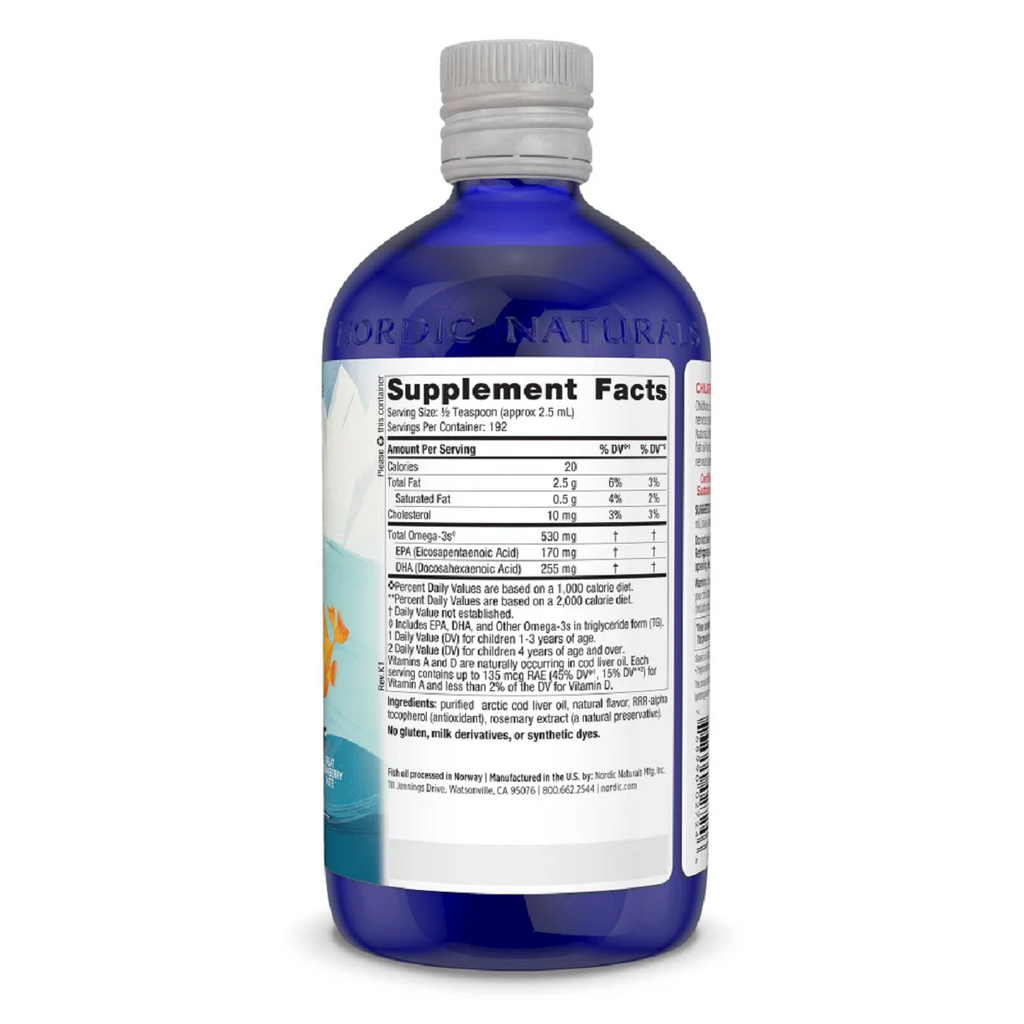 Nordic Naturals, Children's DHA Liquid 16 oz Strawberry Ingredients