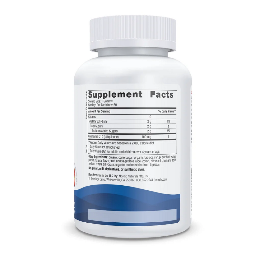 Nordic Naturals, CoQ10 Gummies (Strawberry) 60 Gummies Ingredients