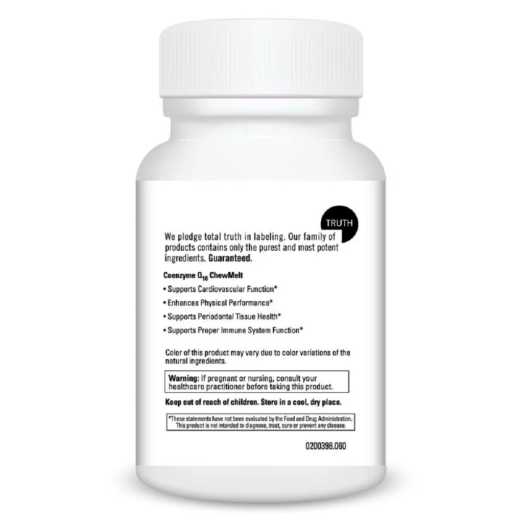DaVinci Labs, Coenzyme Q10 Chewmelt 100 MG 60 Chewable Tablets Specs