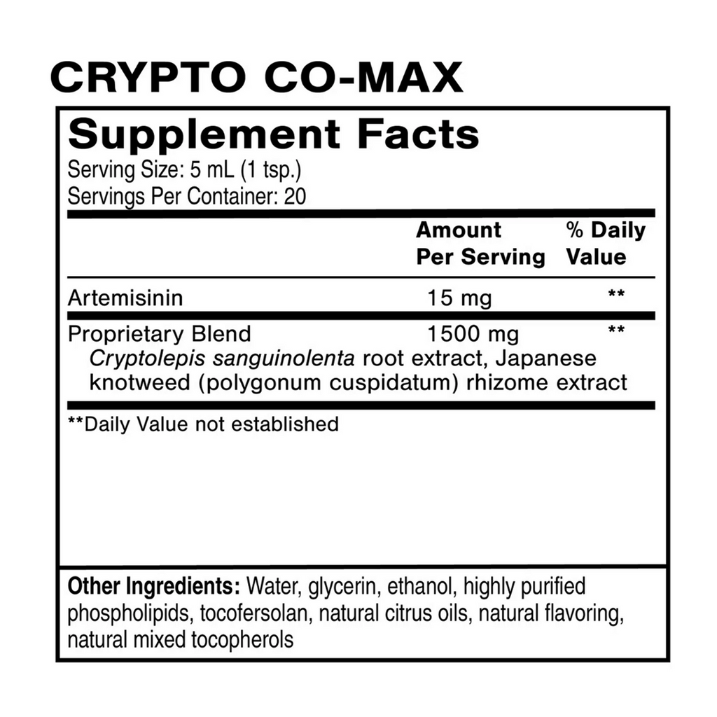 Quicksilver Scientific, Crypto Co-Max 3.38 fl oz Ingredients