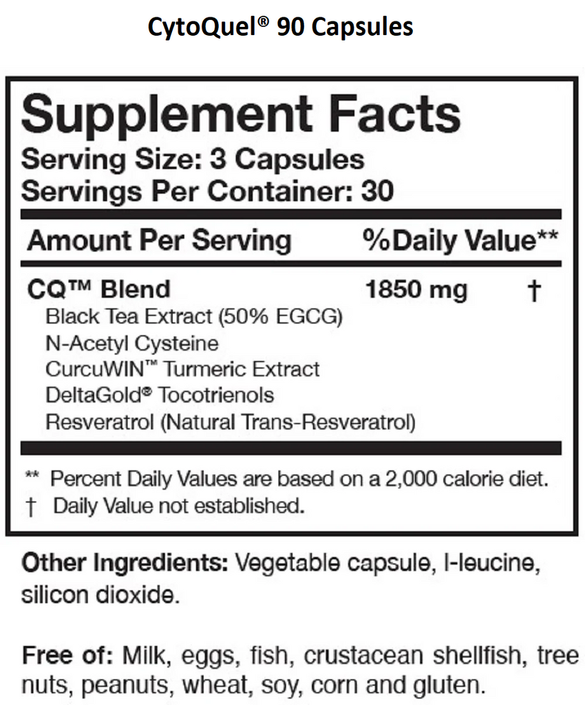 Researched Nutritionals, CytoQuel® 90 Capsules Ingredients