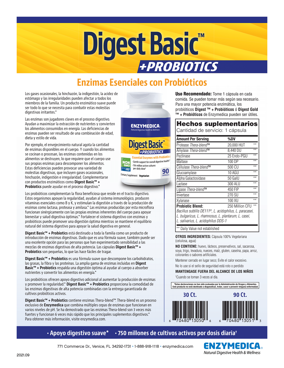 Digest Basic +PROBIOTICS 30 and 90 Capsules For Digestive Health ...