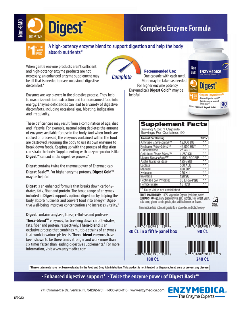 Digest Capsules To Relieve Occasional Bloating, Gas, and Irregularity ...