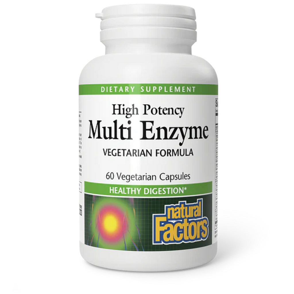 Natural Factors, High Potency Multi Enzyme 60 Vegetarian Capsules