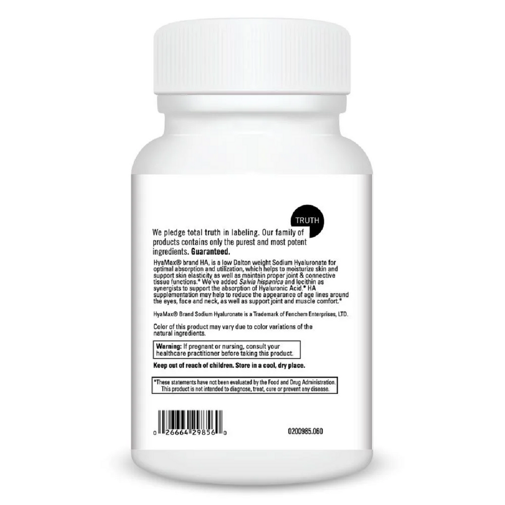 DaVinci Labs, Hyaluronic Acid 60 Capsules Specs