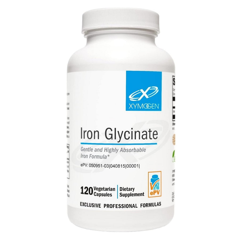 XYMOGEN, Iron Glycinate 120 Capsules