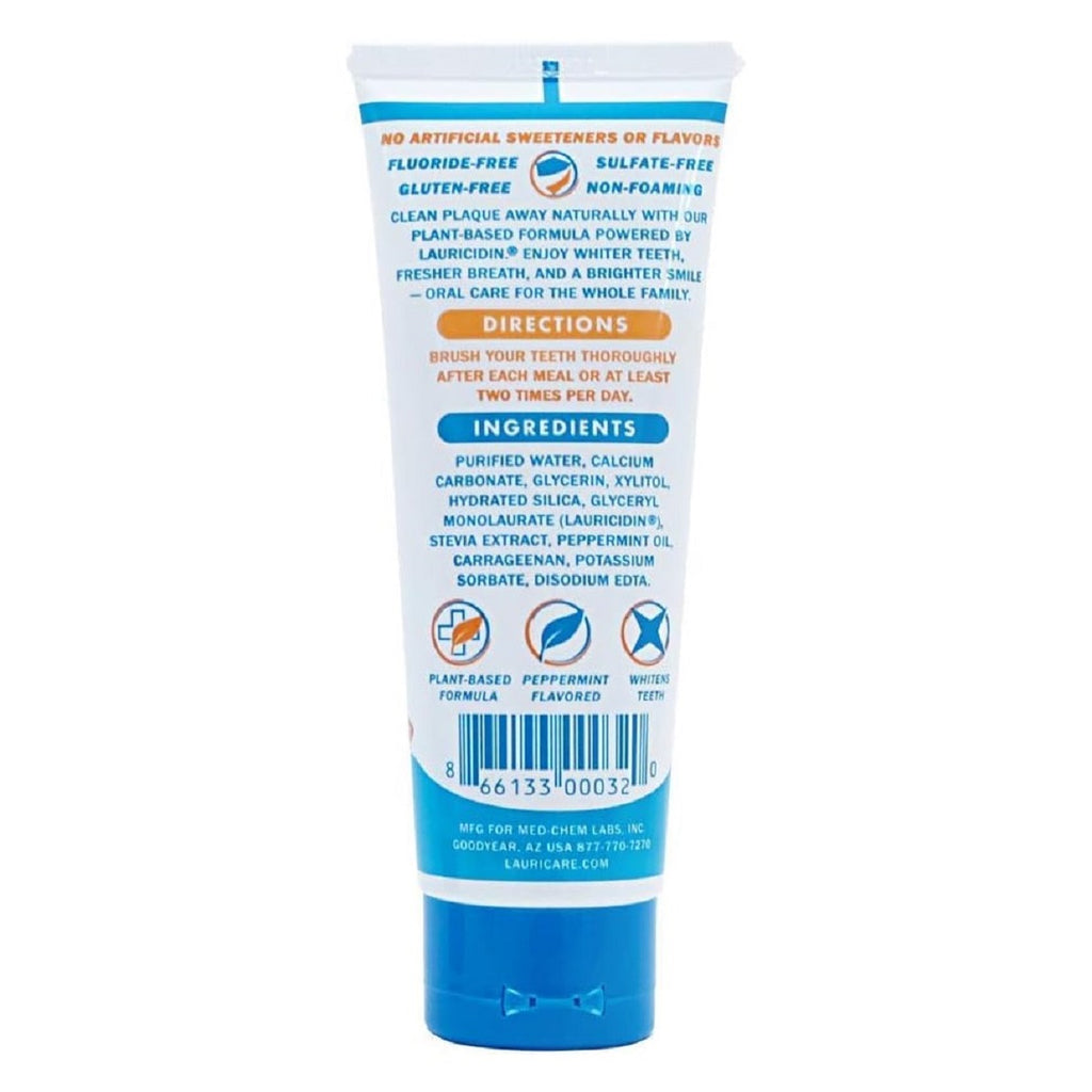 Med-Chem Laboratories, Lauricare™ Natural Toothpaste 5.5 oz Specs