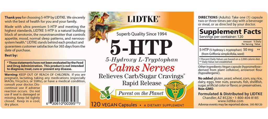 Lidtke, 5-HTP 60 Capsule