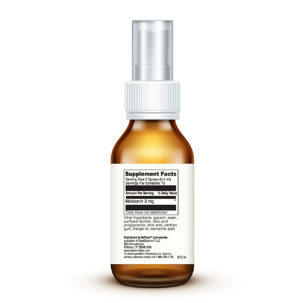 DaVinci Labs, Liposomal Melatonin Spray 75 Servings Ingredients