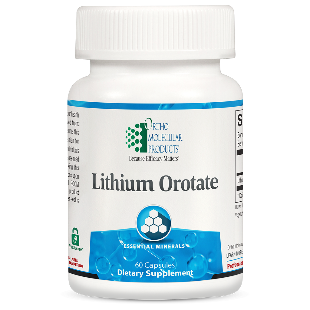 Ortho Molecular, Lithium Orotate 60 Capsules