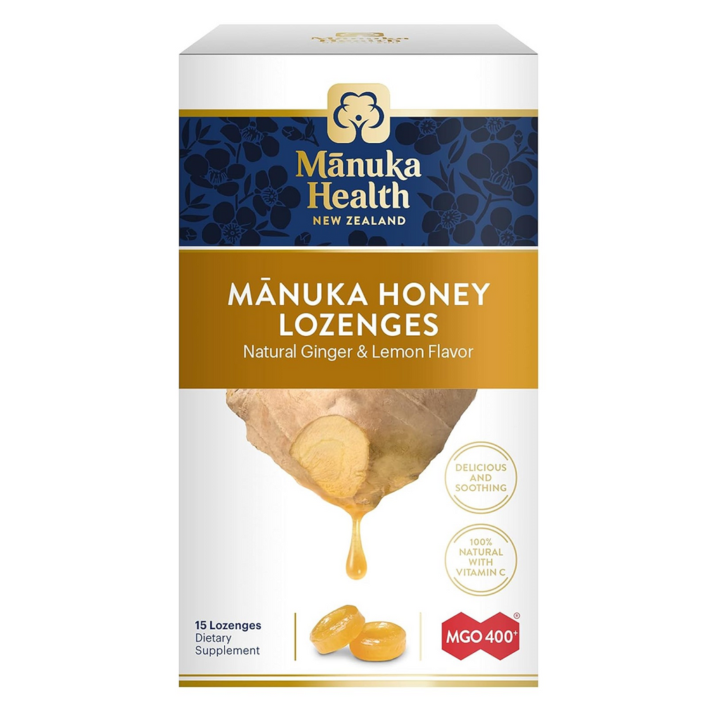 Manuka Health, Manuka Honey Lemon & Ginger 15 Lozenges