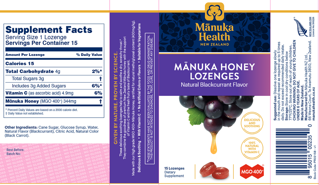 Manuka Health, Manuka Honey Blackcurrant