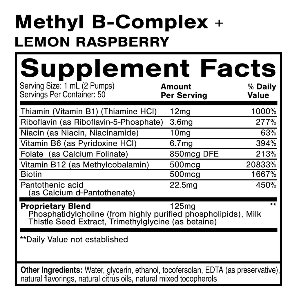 Quicksilver Scientific, Methyl B Complex 1.7 fl oz Ingredients