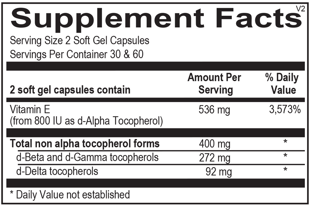 Natural Vitamin E Mixed Tocopherols Ingredients