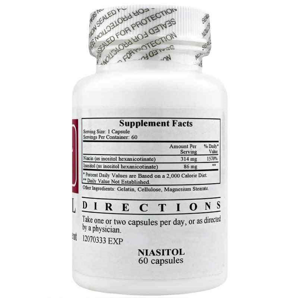 Ecological Formulas, Niasitol 400mg 60 Capsules Ingredients